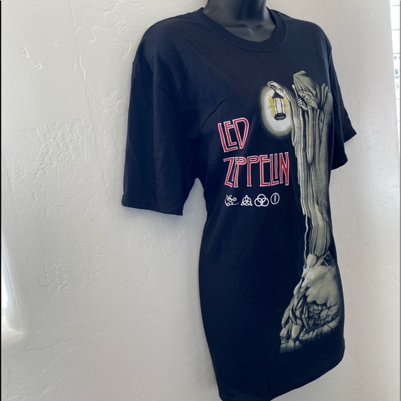 Led Zeppelin T-Shirt NWOT Black Size M - Picture 2 of 4